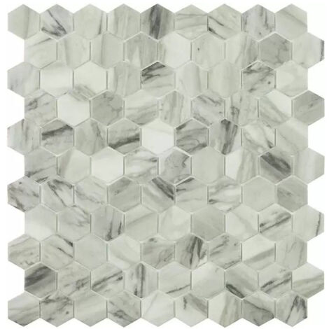 Mosaïque MARBLE hexagone 3.5x3.5cm - Viena - boîte de 0.87 m2 - Viena - boîte de 0.87 m2