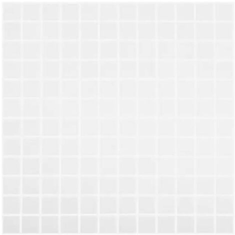 Mosaïque pâte de verre NORDIC - Carré 2.5x2.5cm Blanc Mat - boîte de 2 m2 - Carré 2.5x2.5cm Blanc Mat - boîte de 2 m2