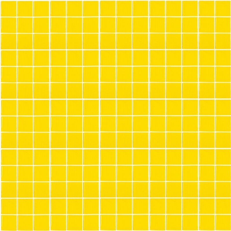 Mosaïque pâte de verre unicolor carré 2.3x2.3cm