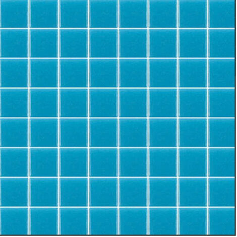 Mosaïque Pâte de verre UNICOLOR PISCINE CARRÉ couleur : Saja Brillant boite de 1.54 m2 - voir nuancier, beaucoup de couleurs sont disponibles) couleu