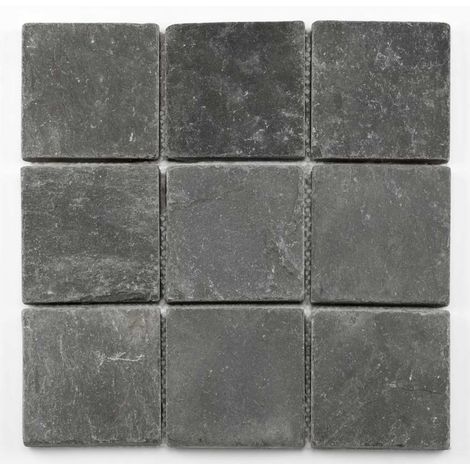 Mosaïque pierre naturelle - Black - 30,5 x 30,5cm