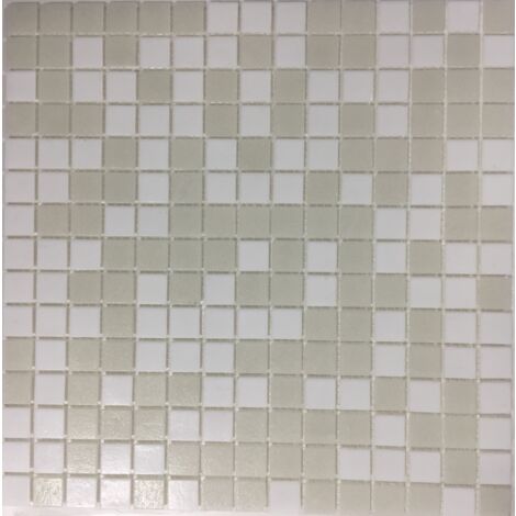 Mosaique piscine Mix de Blanc Neige NEVE 32.7x32.7 cm - 2.14m²