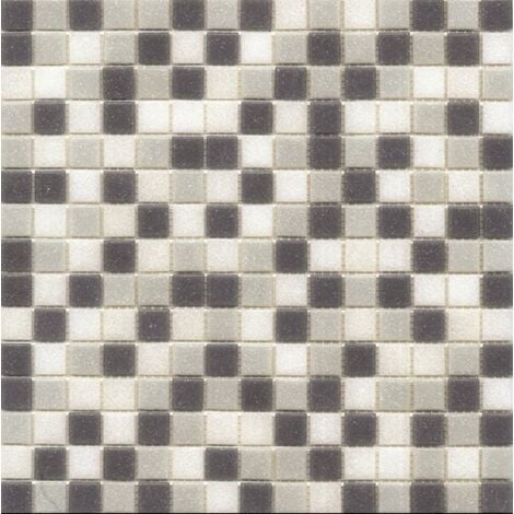 Mosaique piscine Mix de Gris bleuté GREY 32.7x32.7 cm - 2.14m²