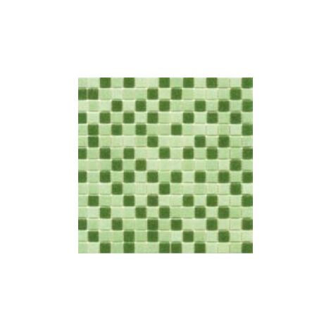 Mosaique piscine Mix Vert 32.7x32.7 cm - 2.14m²