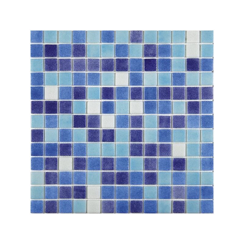 Mosaique piscine mix de bleu et blanc 7524 jaen 31.6x31.6 cm - 2 m²