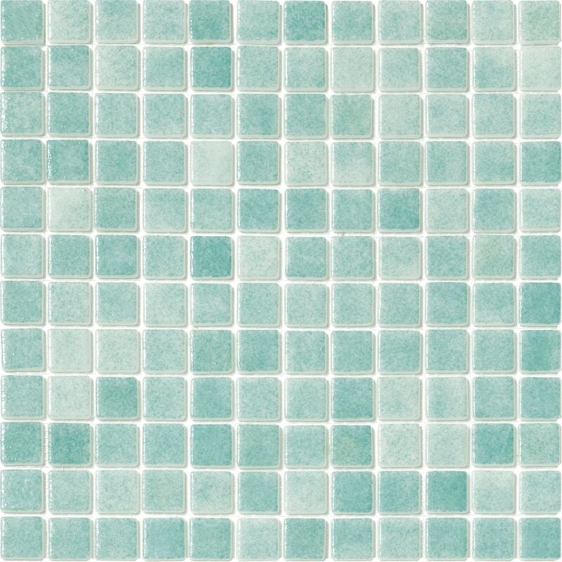 Mosaique piscine Nieve vert caraibe 31.6x31.6 cm - 3057