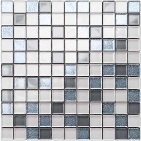 Mosaïque pour salle de bain Cuisine en verre - 30 cm x 30 cm - Elvis Presley