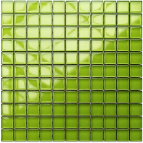 Mosaïque pour salle de bain Cuisine intérieure en verre 30 x 30 cm - MOJITO