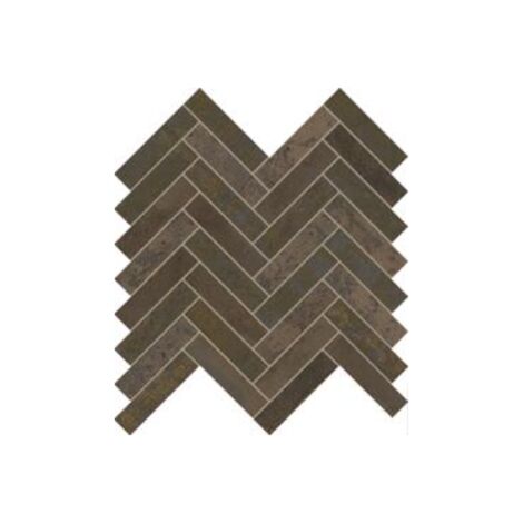 Mosaique sol / mur chevron effet métal cuivre 28,1x28,1cm IONIC MAGNETIC COPPER (vendu par boite de 0.55m2)