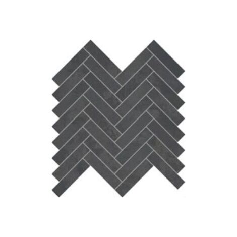 Mosaique sol / mur chevron effet métalanthracite  28,1x28,1cm IONIC MAGNETIC STEEL (vendu par boite de 0.55m2)