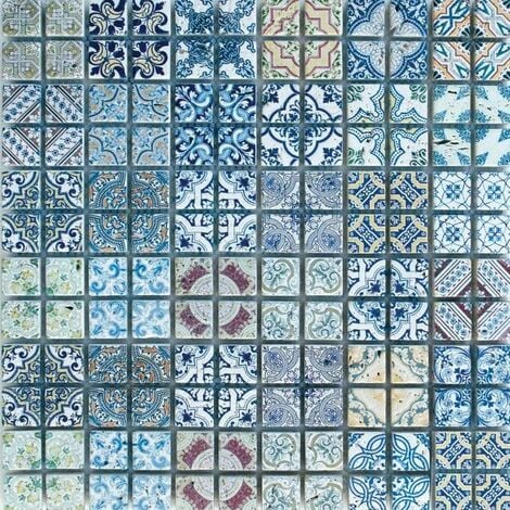 Mosaïque Travertin Décoré Agadir 23x23mm
