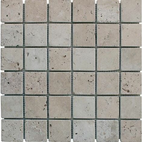 Mosaïque Travertin Naturel 48x48mm