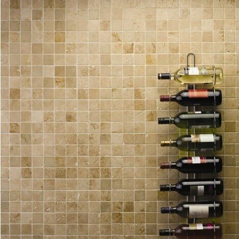 Mosaïque Travertin Premier choix - Mix Beige - Vieilli - 4,8x4,8x1cm