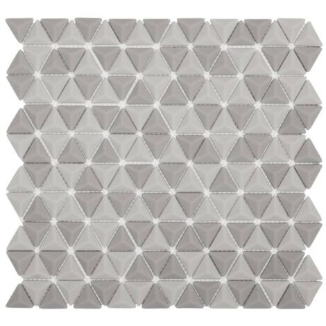 Mosaïque Verre - Mix Beige - 30 x 30 cm - Triangles