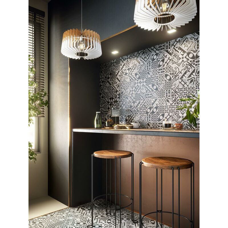 Mosaïque façon carreau de ciment - sol et mur - Série patchwork - 31.8 x 31.8 patchwork Mix