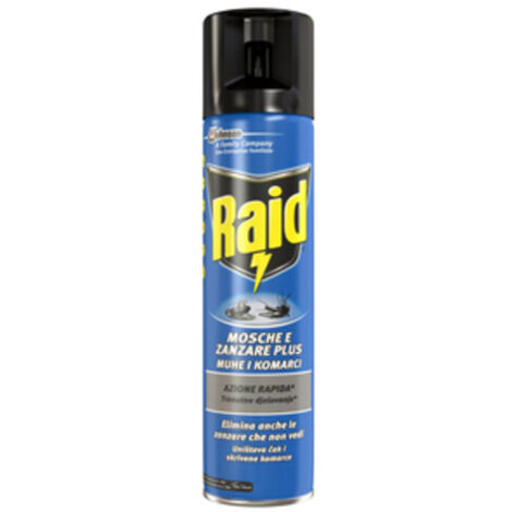 MOSCHE E ZANZARE RAID SPRAY 400 ML- S.C.JOHNSON ITALY- 12,0 pz