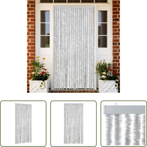 Mosche -  Tenda Antimosche Grigia 90x200 cm in Ciniglia
