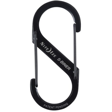 Moschettone a doppio ingresso in acciaio inossidabile nero 5 cm 4,5 kg nite ize NITE IZE