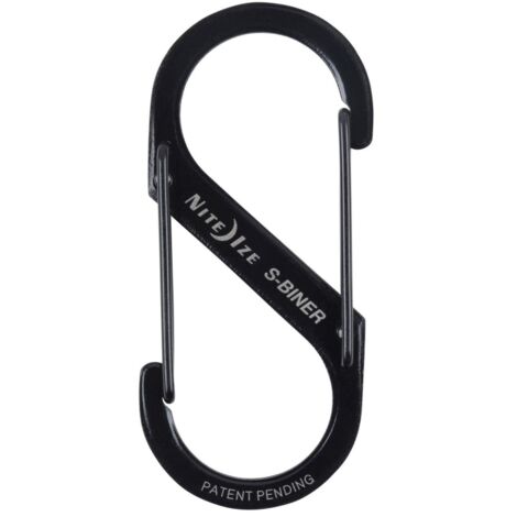 Moschettone a doppio ingresso in acciaio inossidabile nero 7 cm 11 kg nite ize NITE IZE