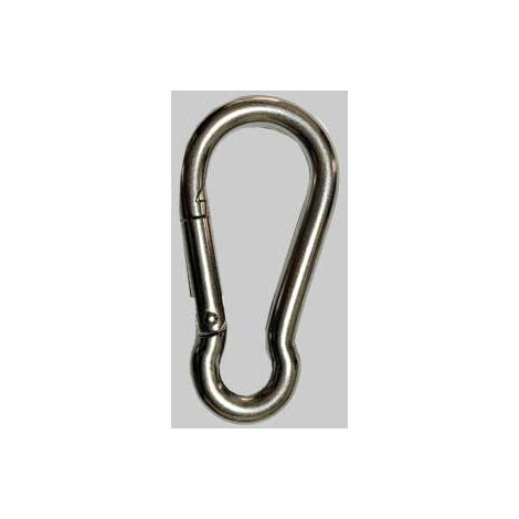Moschettone pompiere inox 100 mm