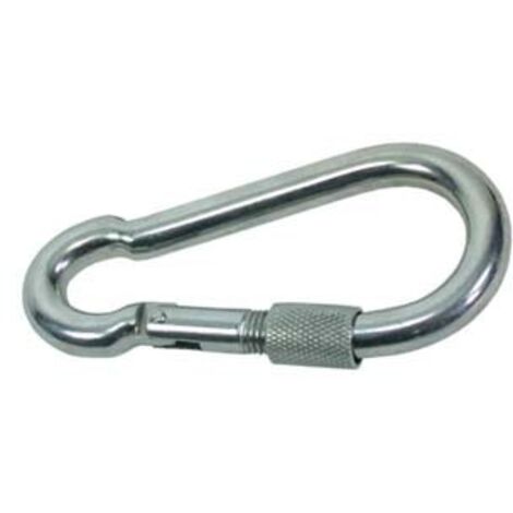 MOSCHETTONI CON CHIUSURA A GHIERA IN ACCIAIO NICHELATO- - ø mm. 10x100 - 20 pezzi QUALITY