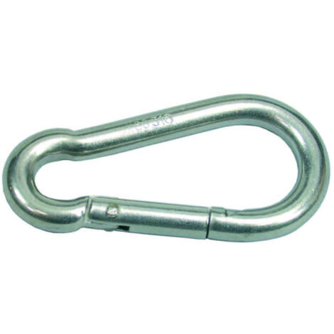 Moschettoni da pompiere in acciaio inox - 10 pz