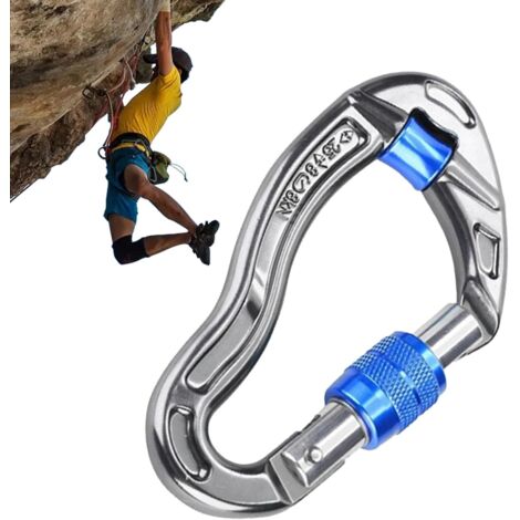 Moschettoni per l'arrampicata, moschettoni per l'arrampicata, moschettoni ad alta resistenza per l'arrampicata, grandi moschettoni di sicurezza per l'arrampicata, souvenir e alpinismo