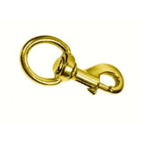 MOSCHETTONI REDINE CON GIRELLO IN OTTONE LUCIDO- - mm.90 con asola da mm.25 - 5 pezzi