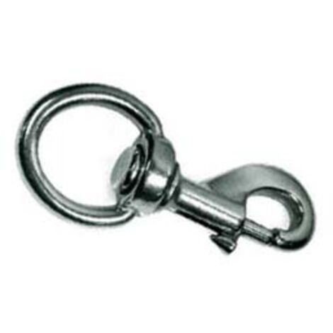 MOSCHETTONI REDINE CON GIRELLO IN OTTONE NICHELATO- - mm.121 con asola da mm.32 - 5 pezzi