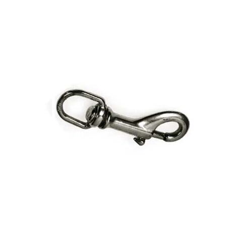 MOSCHETTONI REDINE LUNGO CON GIRELLO IN OTTONE NICHELATO- - mm.65 con asola da mm.10 - 5 pezzi