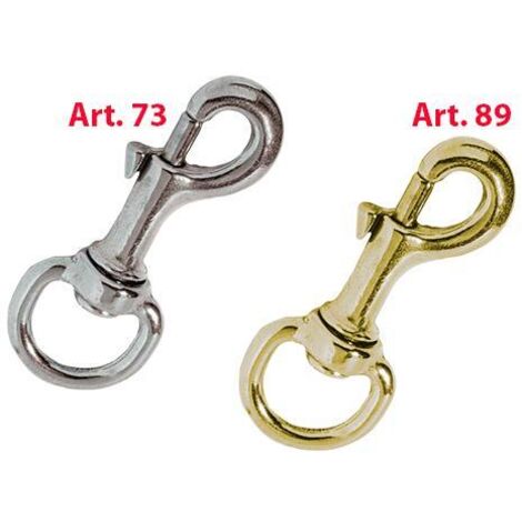 Moschettoni universali - Art. 73 - Finitura Nichelati 3/4" - mm. 20x88 conf. 20 pz