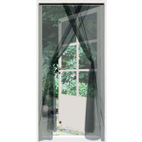 Moskitonetz „BASIC LINE“ 150x220cm (2 Bögen à 75x220cm) Farbe Schwarz
