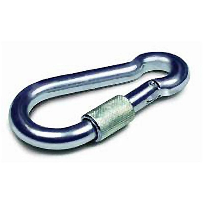 Wurko - mosqueton bombero 6x60 mm con seguro , Mosquetón bombero con seguro. - Tamaño: 6 x 60 mm. - Con virola de seguridad. - Uso domestico. - No