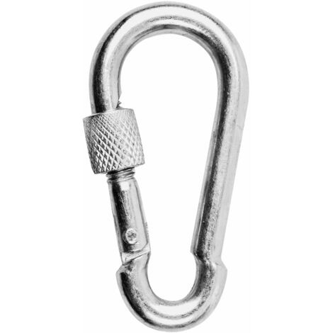 Mosquetón bombero con tuerca 8cm inox