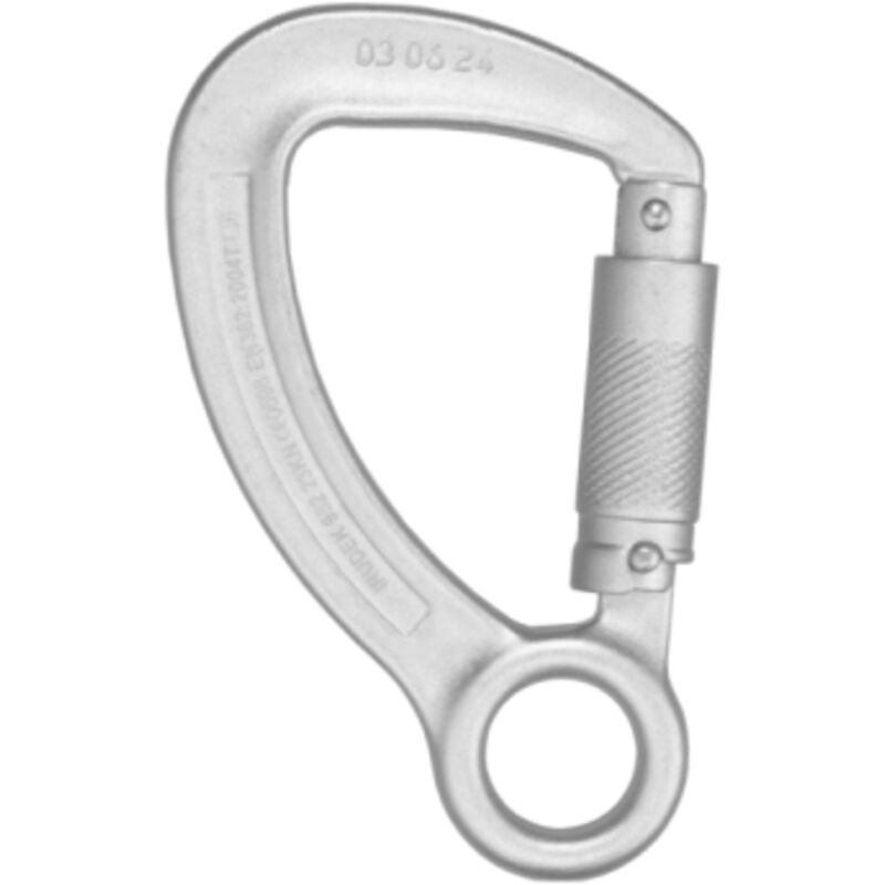 Mosquetón de acero con cierre automático de triple acción Steelsafe 952 IRUDEK