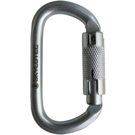 Mosquetón de acero de seguridad Tri-Lock Ovalsteel Tri SKYLOTEC
