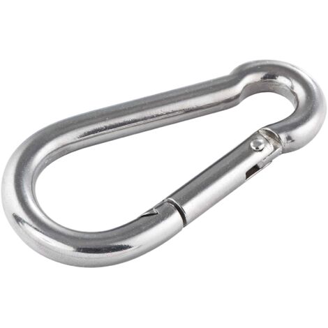 Mosquetón de acero inoxidable de 8,1 cm