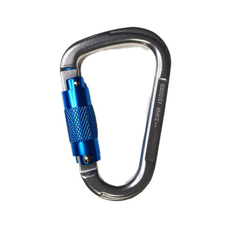 Mosquetón de aluminio con mecanismo Twist Lock de 22 mm SAFETOP