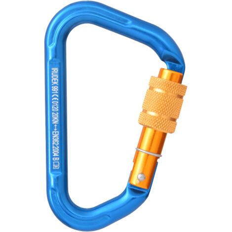 Mosquetón de aluminio forjado Irudex 991 Blue