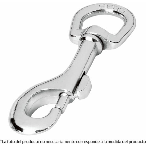 Mosquetón de cinc con anilla giratoria - Ø 11 mm
