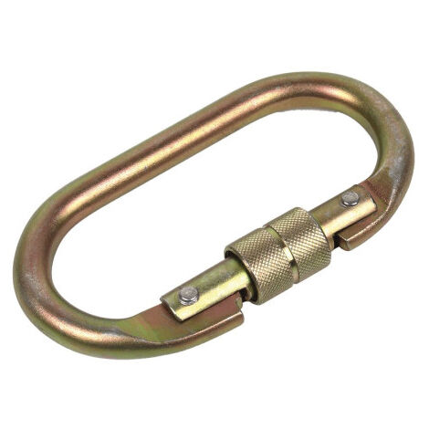 Mosquetón de seguridad Con Roscado seguro y Resistencia 25kN bajo la normativa EN 362 Clase B I Cat lll - 11000035