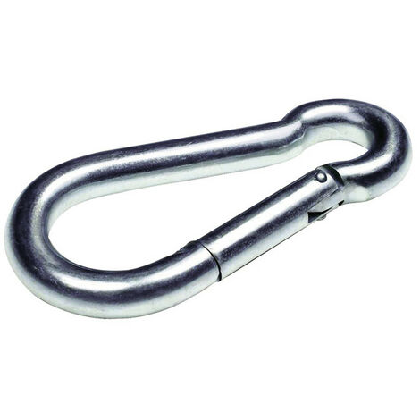 Mosquetón EHS bombero galvanizado 8X80MM 1 UNID