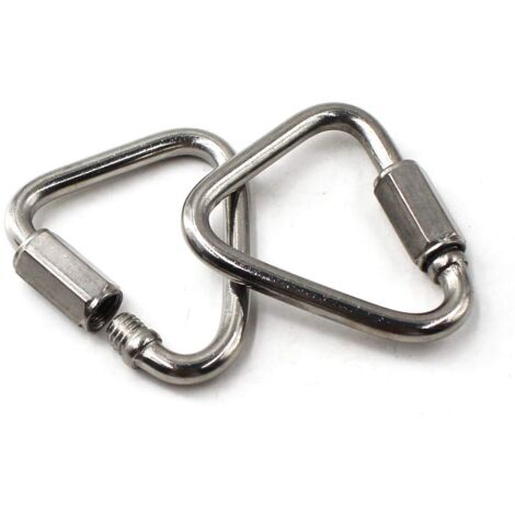 Mosquetón triangular Delta Quick Link de acero inoxidable 304