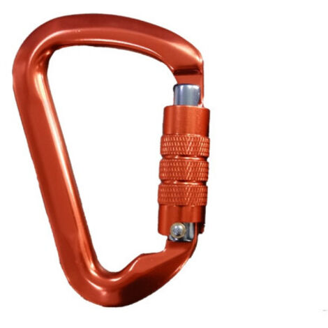 Mosquetón Trilock de aluminio con triple cierre 30 KN 80120T SAFETOP