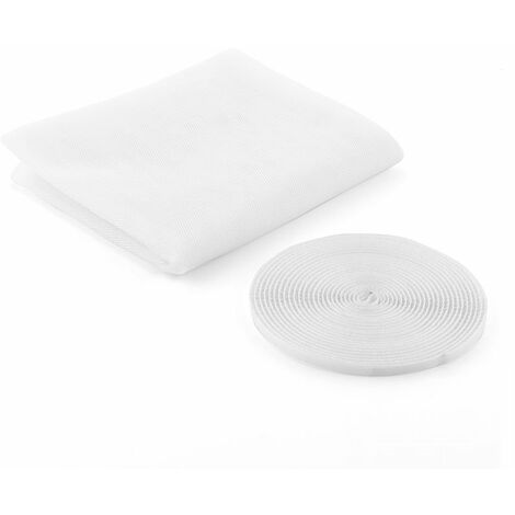 Mosquitera adhesiva recortable para ventana blanca v0103064 innovagoods
