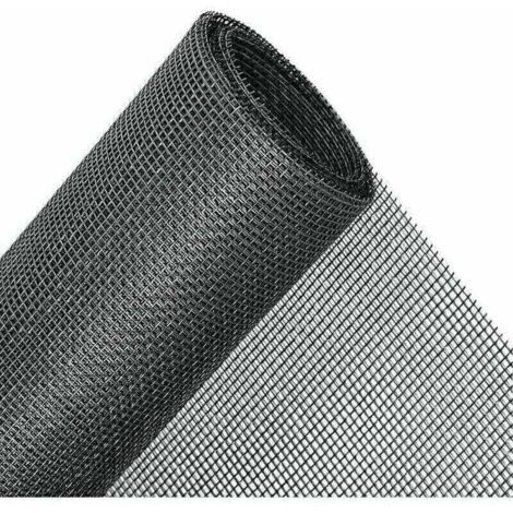 Mosquitera adhesiva recortable para ventana - Protección contra insectos - Malla mosquitera sin taladrar (Negra, 150 x 200 cm)