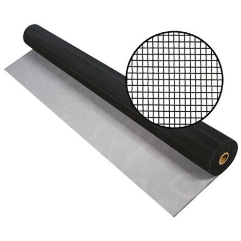 Mosquitera AluBlack Phifer RT30 fibra de vidrio 120 cm rollo 30 m negra