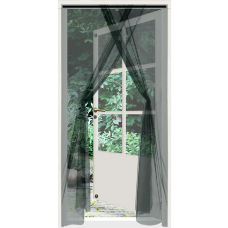 Mosquitera basic line 150x220cm (2 hojas de 75x220cm) negra