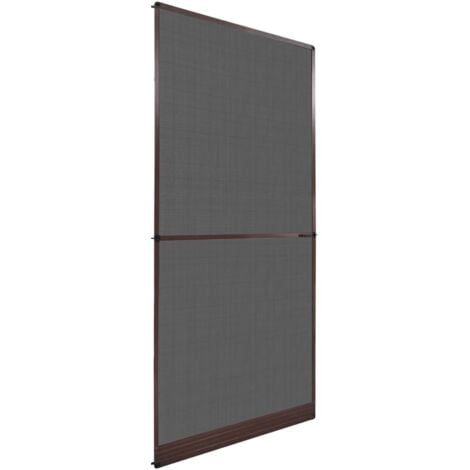 Mosquitera con bisagras para puertas marrón 100x215 cm vidaXL