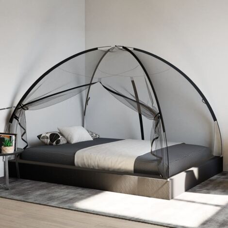 Mosquitera con puertas Mongolia 220 malla negra 200x150x140 cm